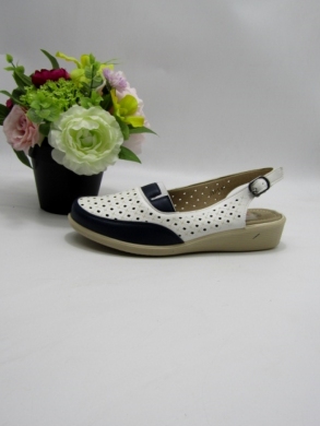 Sandały damskie na płaskim (39-43) DJ33-1 WHITE/BLUE