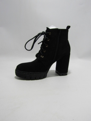 Botki damskie ocieplane na obcasie (36-41) XGX-23305-1 BLACK