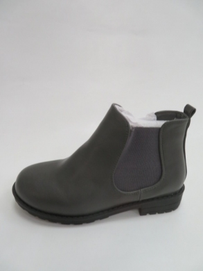 Botki damskie jesienne na płaskim (28-35) XOM-775 A GREY PU