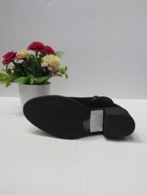 Botki damskie ocieplane na obcasie (36-41) N22-811 BLACK