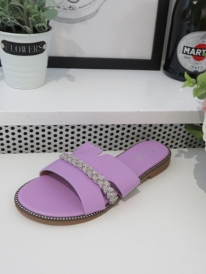 Klapki damskie na płaskim (36-41) 5116 PURPLE