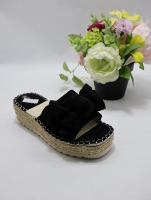 Klapki damskie na płaskim (36-41) 888-120 BLACK