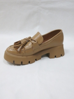 Mokasyny damskie na płaskim (36-41) T547 KHAKI