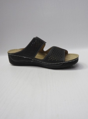 Klapki damskie na koturnie (36-42) 684-15 BLACK