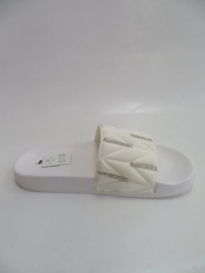 Klapki damskie na płaskim (36-41) 67038 WHITE