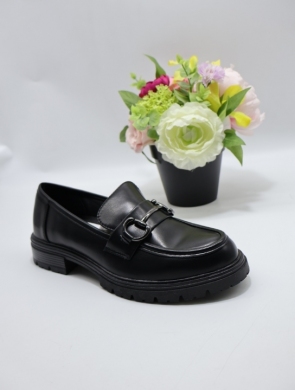 Mokasyny damskie na płaskim (36-41) CHC338 BLACK