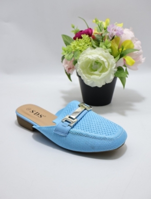 Klapki damskie na płaskim (36-41) 9716 BLUE