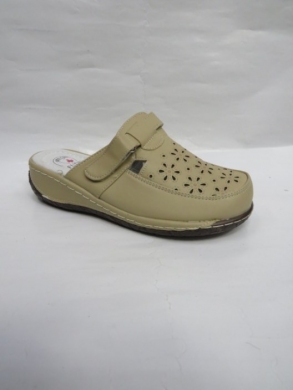 Klapki damskie na płaskim (36-42) 9710 BEIGE