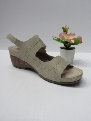 Sandały damskie na koturnie (36-41) 0534 BEIGE