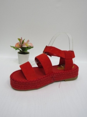 Sandały damskie na koturnie (36-41) 164 RED