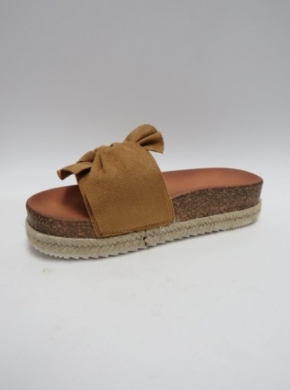 Klapki damskie na koturnie (36-41) DF852 CAMEL