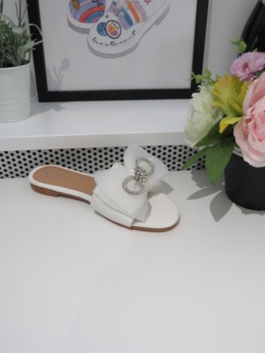 Klapki damskie na płaskim (36-41) 5066 WHITE
