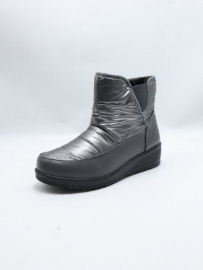 Botki damskie ocieplane na płaskim (36-41) W33-22 GREY
