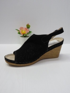 Sandały damskie na koturnie (36-41) 7AA225 BLACK