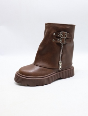 Botki dziewczęce ocieplane (28-35) 230-256 BROWN
