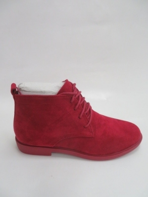 Botki damskie jesienne na płaskim (36-41) 2005-732A RED