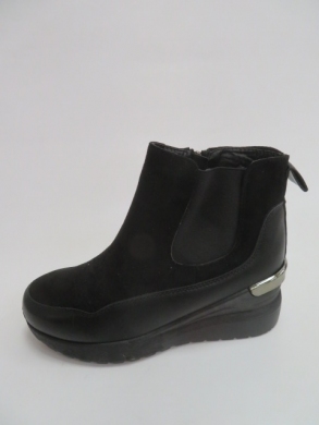 Botki damskie jesienne na koturnie (36-41) 2169 BLACK