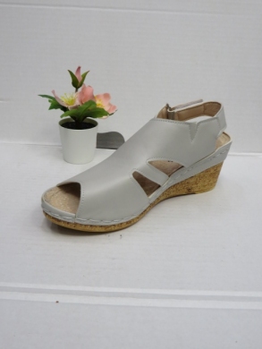 Sandały damskie na koturnie (36-41) C9907-3 GREY