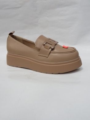 Mokasyny damskie na płaskim (36-41) 2052-207 KHAKI