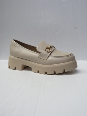 Mokasyny damskie na koturnie (36-41) 888-620 BEIGE