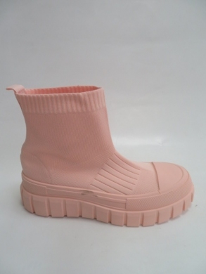 Botki damskie jesienne na koturnie (36-41) 88-38  PINK