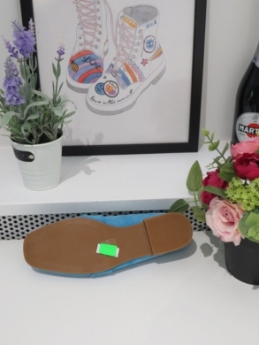 Mokasyny damskie na płaskim (36-41) 7967 BLUE