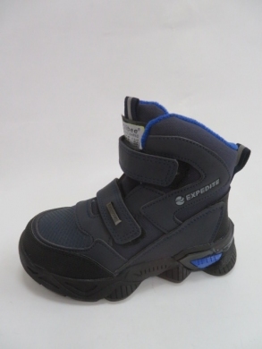 Botki chłopięce jesienne (26-31) P649 BLUE/ORANGE