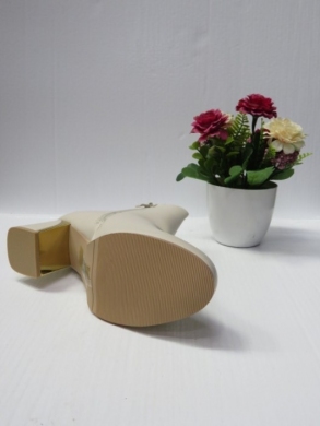 Botki damskie ocieplane na obcasie (36-41) 785-1 BEIGE