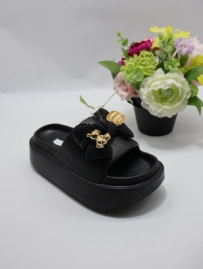 Klapki damskie na płaskim (36-41) BJ690 BLACK
