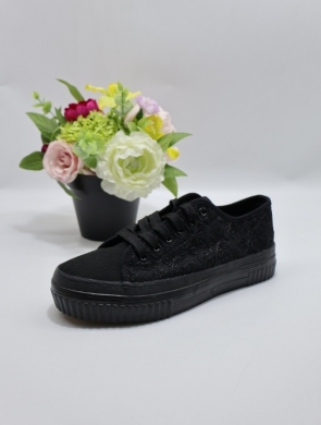 Trampki damskie na płaskim (36-41) 7SP728-LS BL/BL