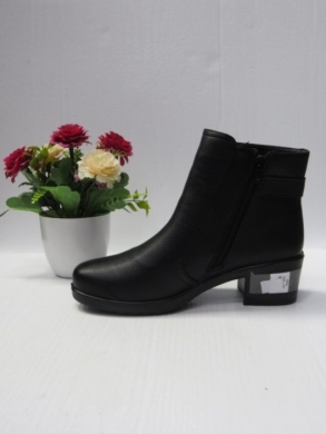 Botki damskie ocieplane na obcasie (39-43) DJF-50 BLACK