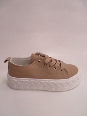 Trampki damskie na płaskim (36-41) RE15 KHAKI