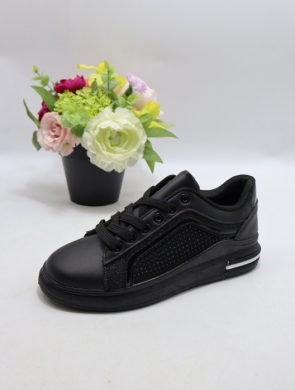 Buty sportowe damskie na płaskim (36-41) XLL-23167 BLACK
