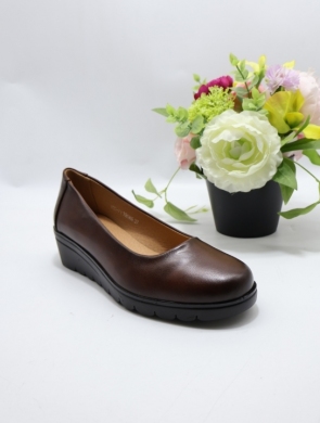 Półbuty damskie na koturnie (36-41) YCC-71 BROWN