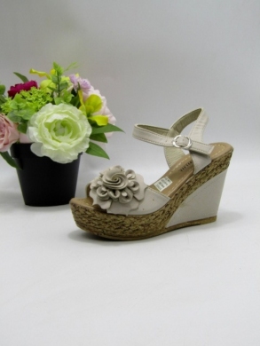 Sandały damskie na koturnie (36-41) S9001 BEIGE