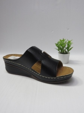 Klapki damskie na koturnie (36-41) 0-18 BLACK