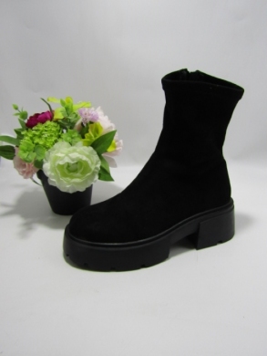 Botki damskie na płaskim (36-41) 1681 BLACK