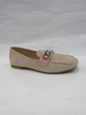 Mokasyny damskie na płaskim (36-41) 7972 BEIGE