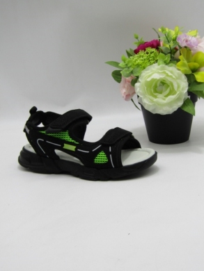 Sandały chłopięce (32-37) AB315 BLACK/GREEN