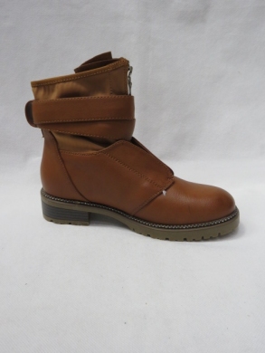 Botki damskie na płaskim (36-41) 88312 CAMEL