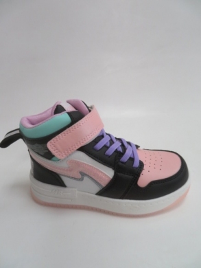 Botki dziewczęce jesienne (26-31) P808 BLACK/PINK