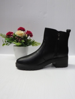 Botki damskie ocieplane na obcasie (36-41) T009 BLACK