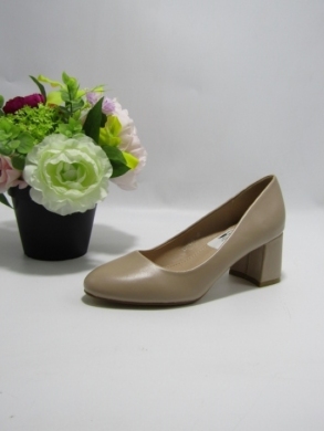 Czółenki damskie na obcasie (36-41) YO-636 BEIGE