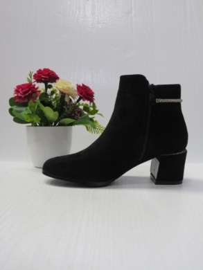 Botki damskie ocieplane na obcasie (36-41) 2608 BLACK