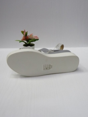 Sandały damskie na koturnie (36-41) B-9061 SILVER