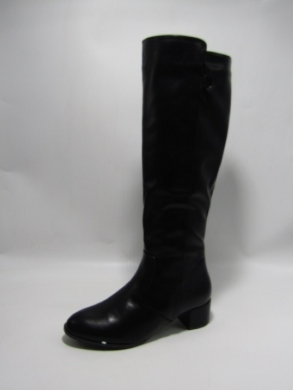 Kozaki damskie ocieplane na obcasie (36-41) B8371-1 BLACK