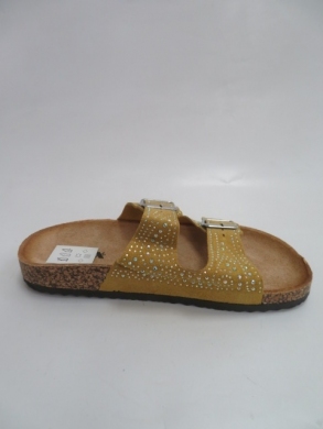 Klapki damskie na płaskim (36-41) 44508 YELLOW
