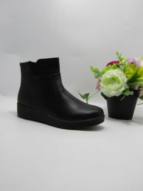 Botki damskie ocieplane na płaskim (36-41) W33-2 BLACK