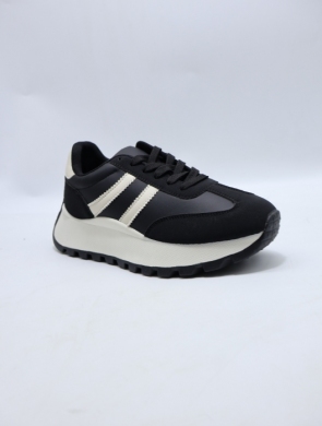 Buty sportowe damskie na płaskim (36-41) 25803 BLACK