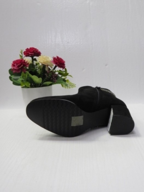 Botki damskie ocieplane na obcasie (36-41) 2608 BLACK